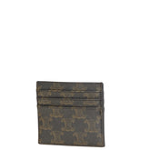 セリーヌ トリオンフ カードケース ブラウン PVC レザー レディース CELINE 【中古】